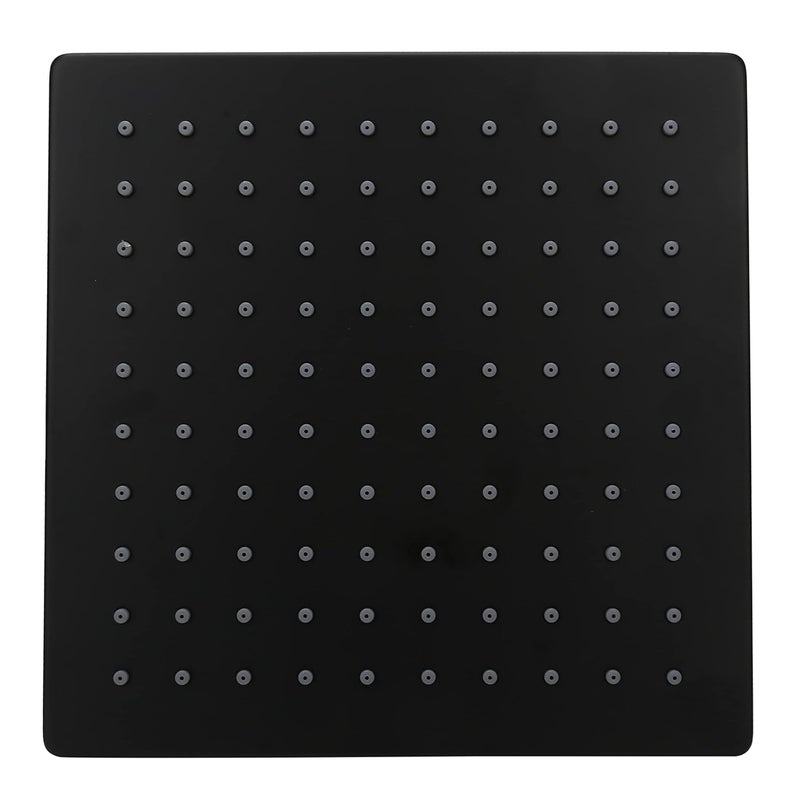 Aquieen Aquieen Wall Mounted Hi Flow Diverter Body with 8 Shower Spout Hand Shower Hook Tube PVD Black Zura Diverter Set Black Brass Chrome - Image 3