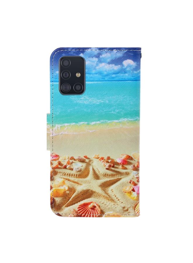 S-TOP Case For Galaxy A71 3D Colored Drawing Horizontal Flip PU Leather Case with Holder & Card Slots & Wallet - Image 3
