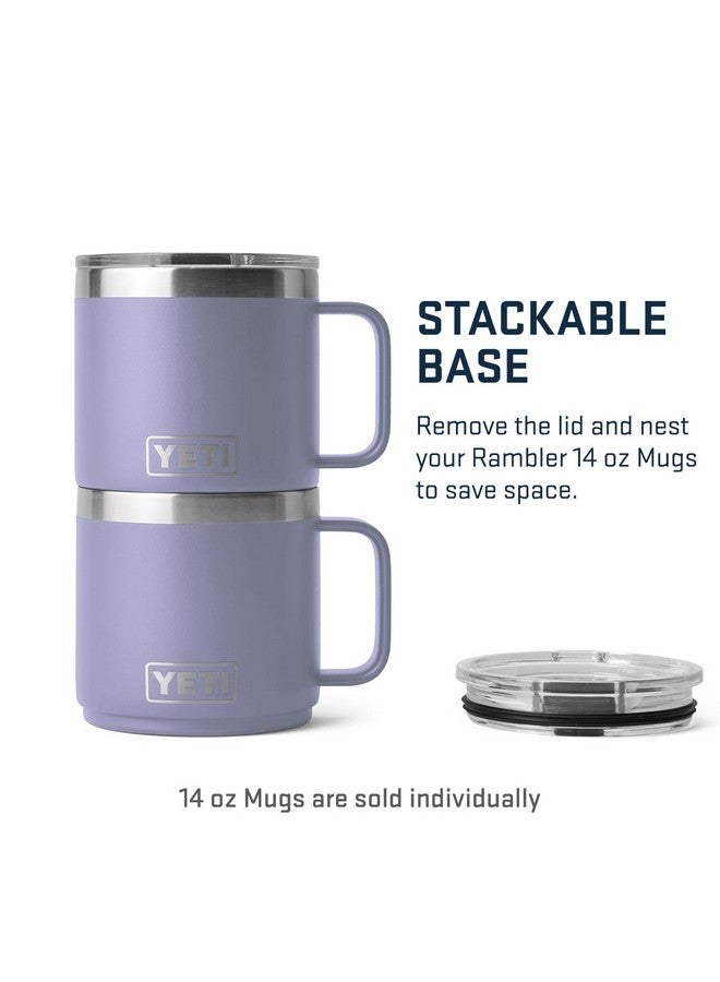 YETI Rambler 14 oz Stackable Mug, Vacuum Insulated, Stainless Steel with MagSlider Lid, Cosmic Lilac - Image 2