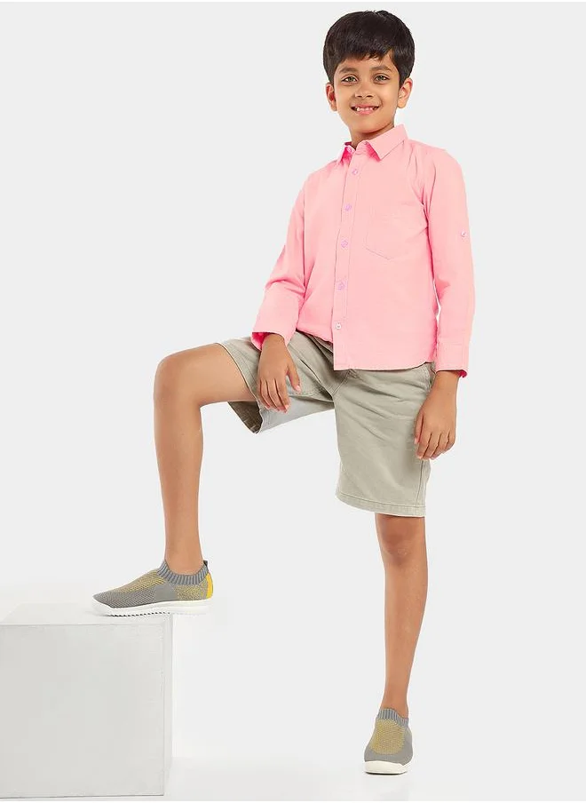 ليلك Smart Opaque Regular Fit Casual Shirt by Styli