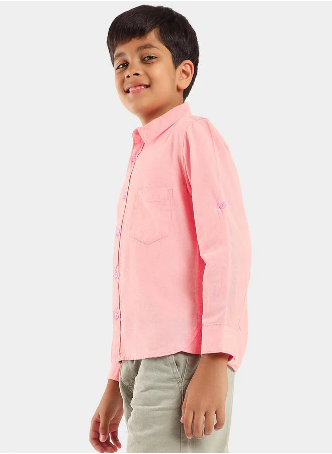ليلك Smart Opaque Regular Fit Casual Shirt by Styli