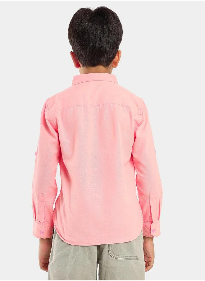 ليلك Smart Opaque Regular Fit Casual Shirt by Styli