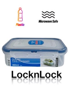 LOCK & LOCK LocknLock 360ml  Rectangular  Airtight Food Storage  - BPA-Free, Microwave, Freezer, and Dishwasher Safe  - Image 1
