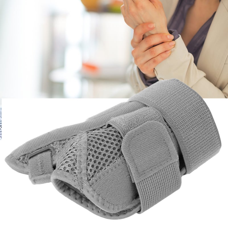 Thumb Stabilizer Brace Left Right Hand Fixed Dual Support Wrist Guard Adjustable for Fitness Exercise - Image 4