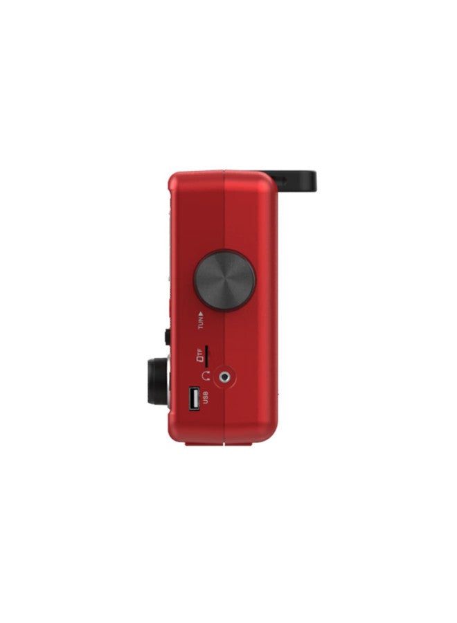 Panda T-39 Digital Display Radio All-band Desktop Player For Elderly, With Sd Card Usb Drive Slots, Rechargeable Semiconductor, Red - Image 3