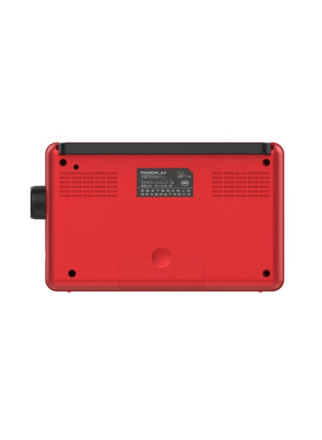 Panda T-39 Digital Display Radio All-band Desktop Player For Elderly, With Sd Card Usb Drive Slots, Rechargeable Semiconductor, Red - Image 5