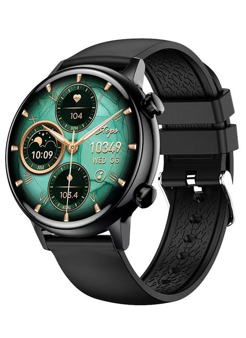 AMOLED Smart Watch,Bluetooth Full Touch Call Smart Watch,Blood/Oxygen/Heart Rate Monitoring Fitness Tracker, for Android iOS