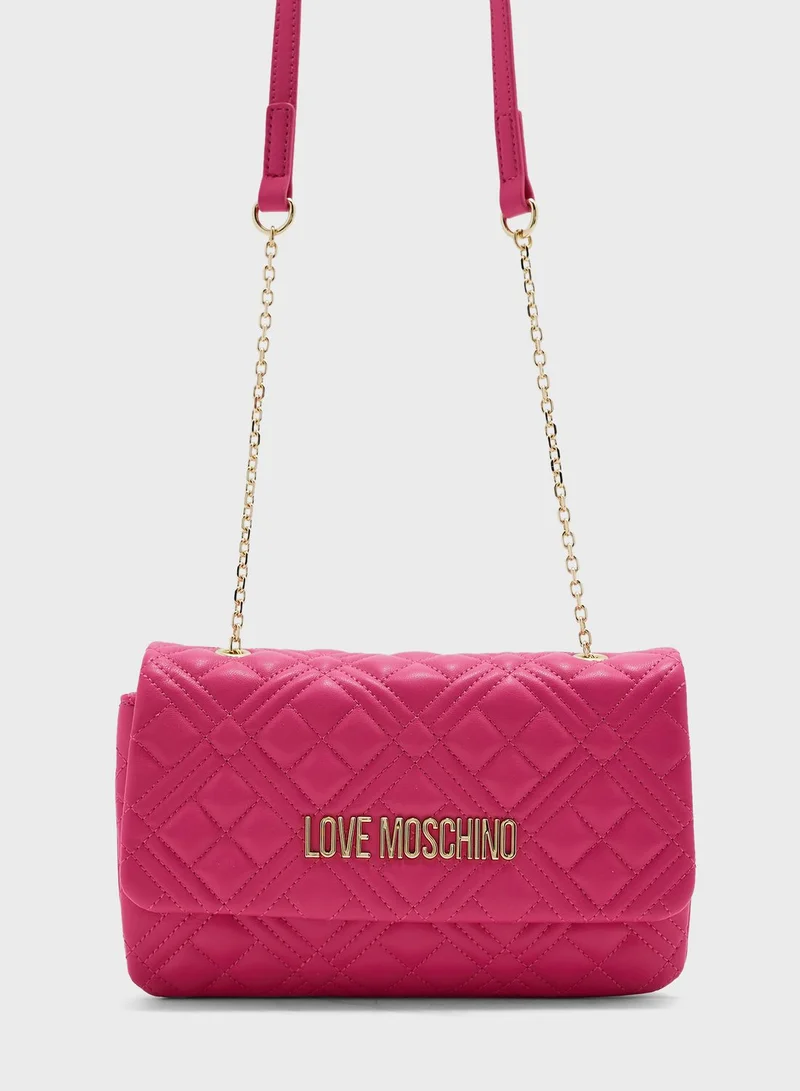 Love Moschino Quilted Clutch Bag