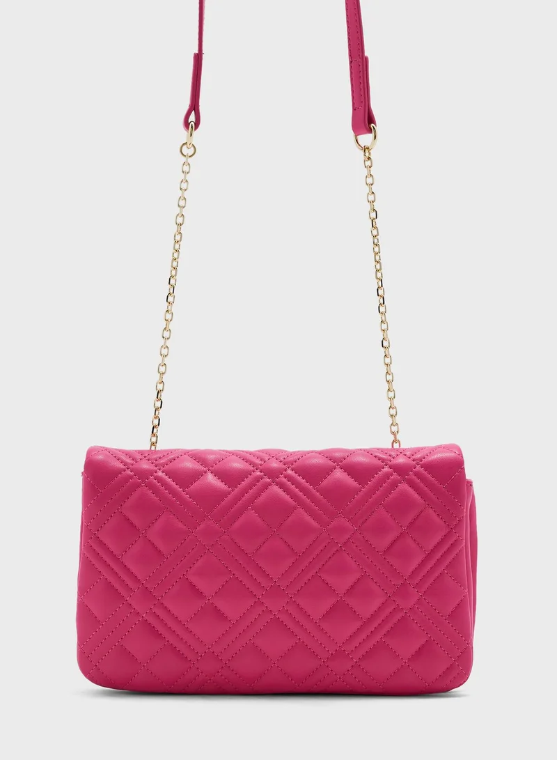 Love Moschino Quilted Clutch Bag