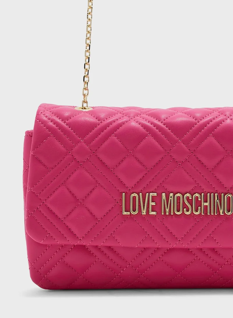 Love Moschino Quilted Clutch Bag