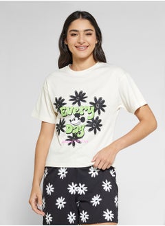 Disney Mickey Graphic T-Shirt & Short Pj Set  - Image 3