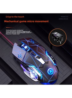 Generic G15 Mechanical Mouse Wired Mute Gaming E-sports Home Office Desktop Laptop Universal USB-Color:Gw Pink [button With Sound]-Interface:Official Standard  - Image 4