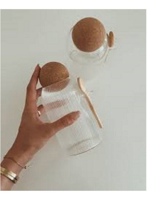 Glass jar with a multi-use ball cap
