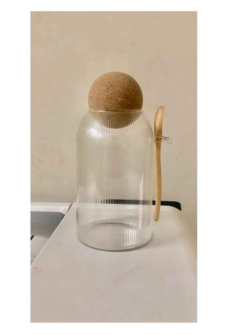 Generic - Glass jar with a multi-use ball cap - Image 1