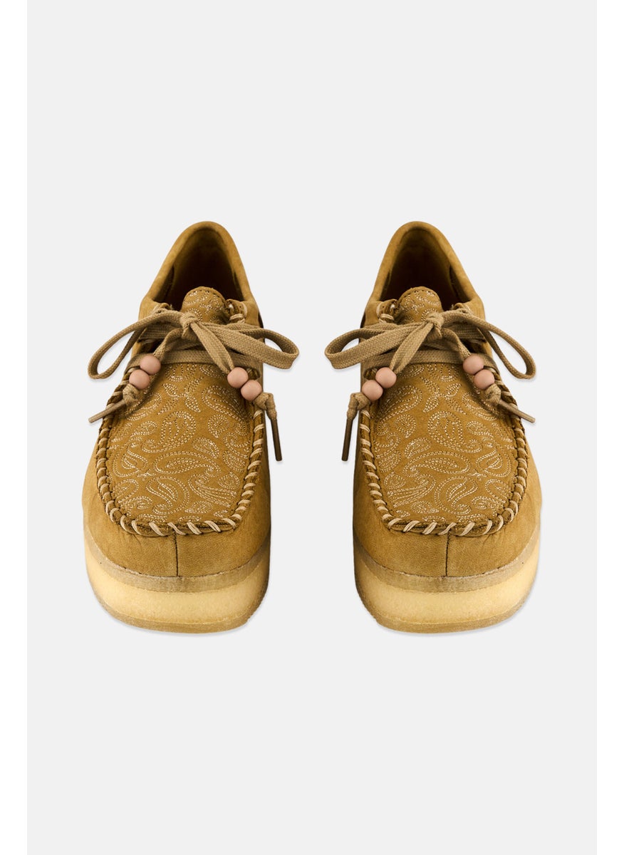 clarks Women Wallacraft Standard Fit Lace Up Shoes, Tan  - Image 4
