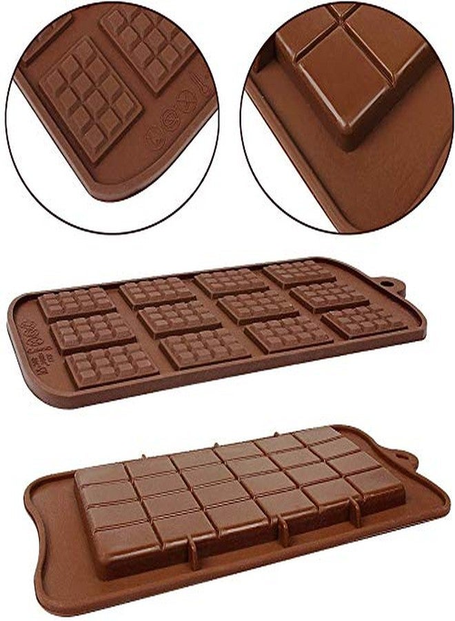 NF 2 Pcs Silicone Chocolate Molds with Two Different Styles of Non Stick Chocolate Mold Suitable for Ice Tray Candy Chocolate Baking Kitchen - Image 2
