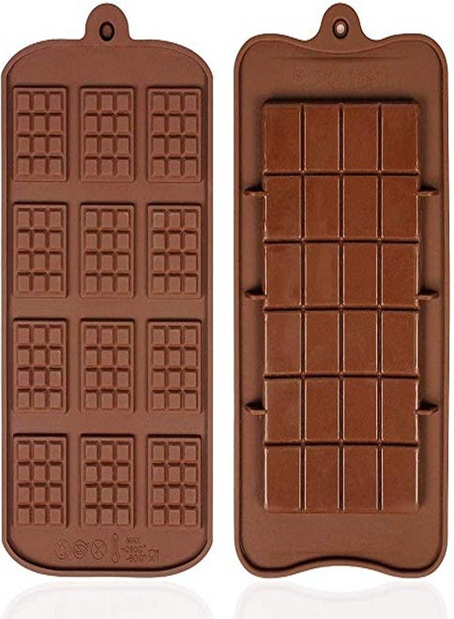NF 2 Pcs Silicone Chocolate Molds with Two Different Styles of Non Stick Chocolate Mold Suitable for Ice Tray Candy Chocolate Baking Kitchen - Image 1