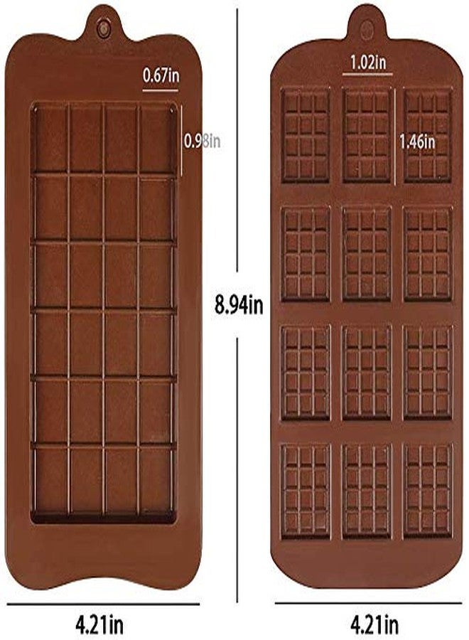 NF 2 Pcs Silicone Chocolate Molds with Two Different Styles of Non Stick Chocolate Mold Suitable for Ice Tray Candy Chocolate Baking Kitchen - Image 3
