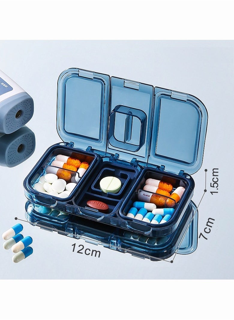 Generic Portable Pill Box Sealed,Moisture-Proof Can Be Divided With Medicine Cutter  - Image 2