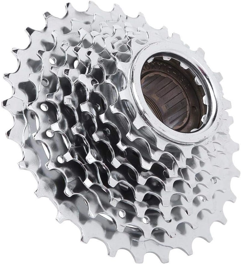 comfrt Bike Freewheel, Chromeplate Mountain Bike Flywheel Rear Free Wheel Replacement Accessory 5/6/7/8/9/10-Speed FW for Mountain Bike(8 Speed) 6 Speed Freewheel - Image 3