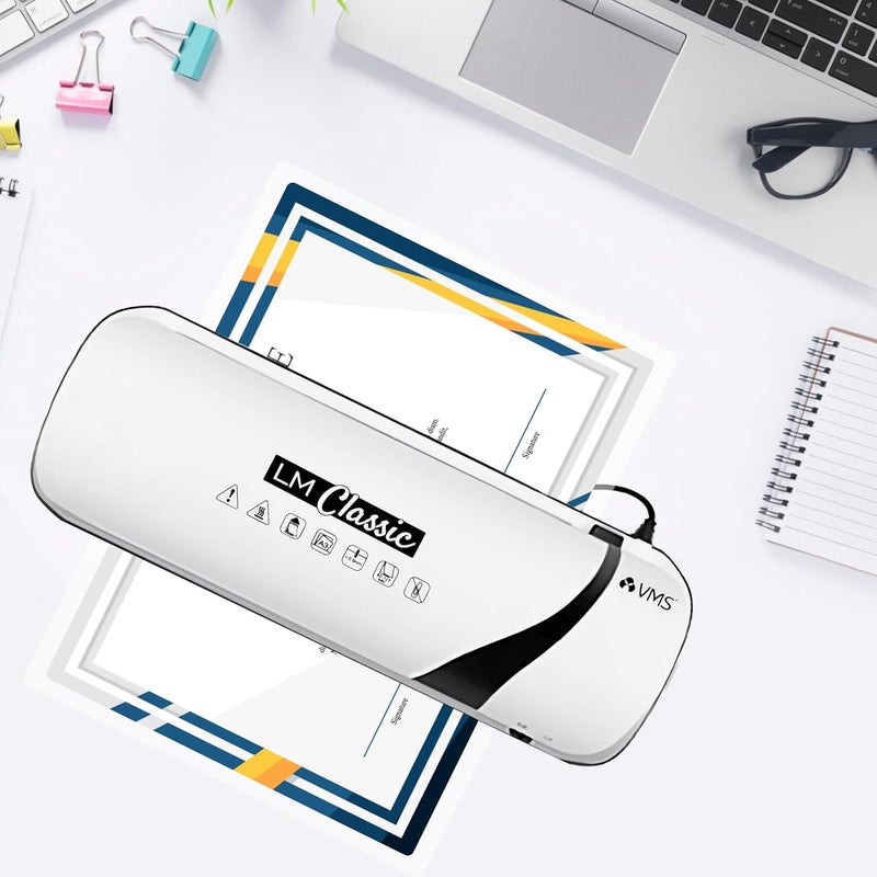 VMS آلة الترقق الحراري الكلاسيكية LM / آلة الترقق الساخن والبارد A3 / A4 ، تسخين سريع (صور ، بطاقة هوية ، مستندات ، شهادة) - Image 2