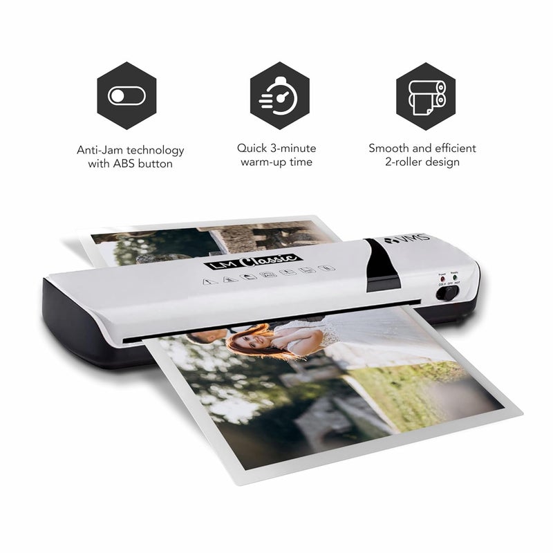 VMS آلة الترقق الحراري الكلاسيكية LM / آلة الترقق الساخن والبارد A3 / A4 ، تسخين سريع (صور ، بطاقة هوية ، مستندات ، شهادة) - Image 5