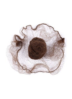 yantaisiyu YANTAISIYU 50 Pcs Hair Net 20 Inch Invisible Elastic Mesh Wig nets for Hair Bun Food Service (Bulk Packing,Brown)  - Image 5