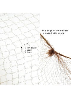 yantaisiyu YANTAISIYU 50 Pcs Hair Net 20 Inch Invisible Elastic Mesh Wig nets for Hair Bun Food Service (Bulk Packing,Brown)  - Image 3