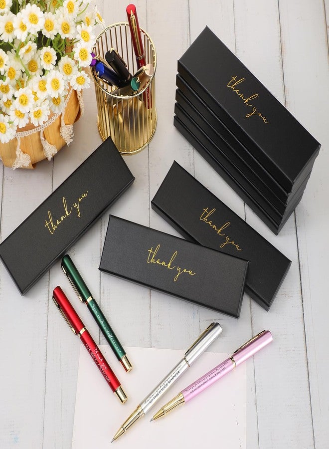 PerKoop 10 Sets Thank You Gifts Appreciation Pens with Boxes for Employee Coworker Team Awards End of Year Party Favors Bulk Office Supplies Inspirational Gifts(Colorful,Mixed) - Image 5