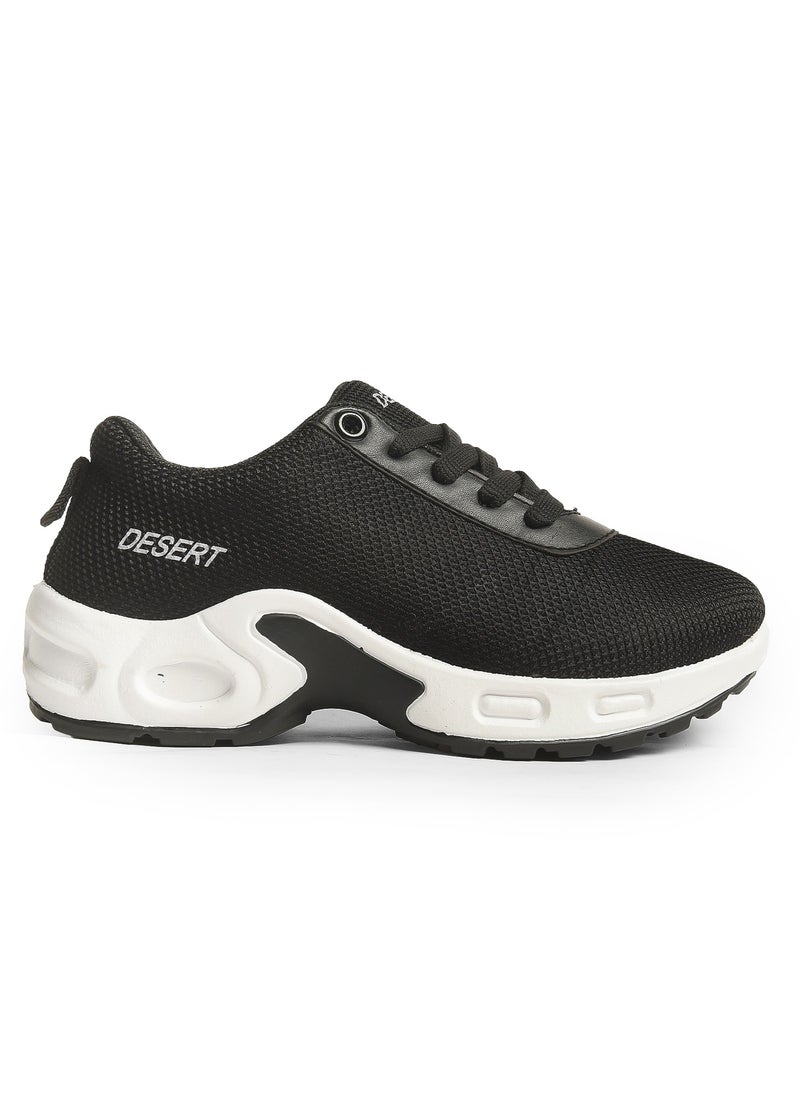 Desert - Sportive Canvas Lace-up Sneakers For Kids - Image 1