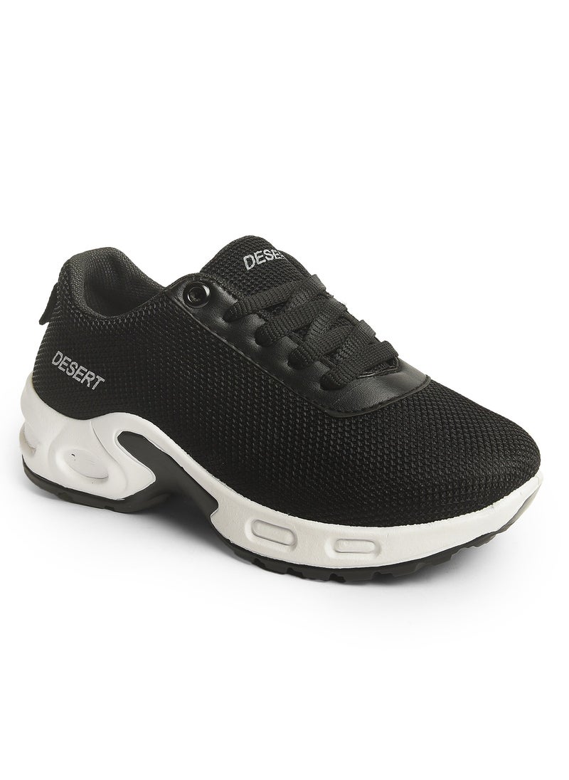 Desert - Sportive Canvas Lace-up Sneakers For Kids - Image 1