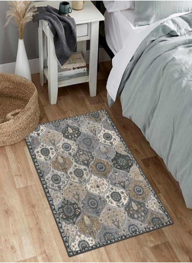 RATSAW Indoor Door Mat Retro Floor Mat, Non Slip Washable Doormat Quickly Absorb Welcome Mats Low Pile Door Mats Inside Entryway Carpet Front Door Rug for Entrance 60 x 90cm  - Image 5