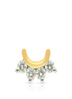 Malabar Gold and Diamonds 18 Carat 750 Purity Yellow Diamond Nosepin MNGNNP0279YVVSVS-GH for Women  - Image 2