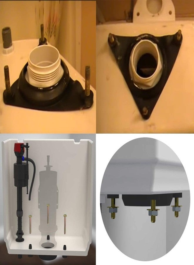 بودوي طقم تجميع برغي الخزان GP51487 متوافق مع طقم حشية خزان المرحاض المثلث Kohler Wellworth إلى وعاء المرحاض - Image 5