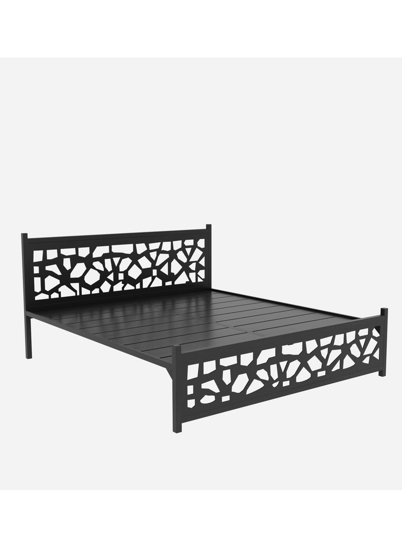 ريجيد سرير كينج من الصلب شديد التحمل مع إطار معدني باللون الأسود - Image 4