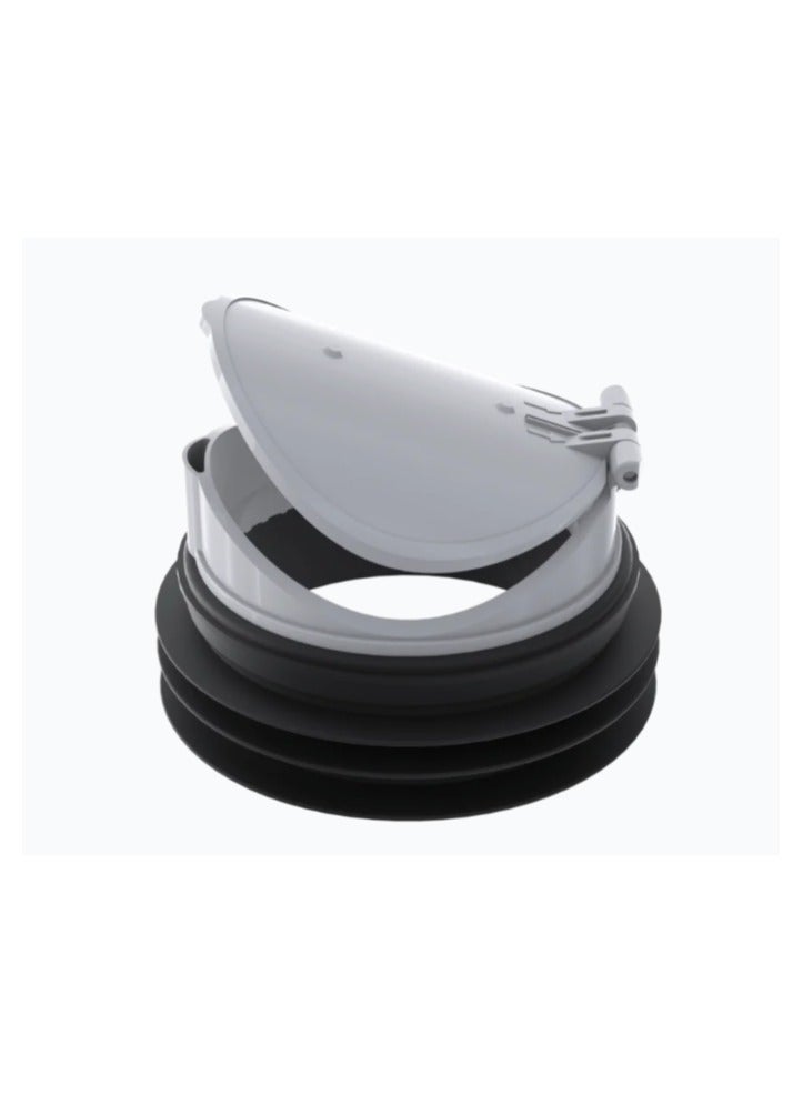 Tuffco Anti-Rat Rodent Barrier for 110mm (4") WC Pipe | Non-Return Valve Type Sewer Connector | Prevents Rats from Entering Toilets & Drains | Easy Installation | Durable & Reusable Design - Image 1