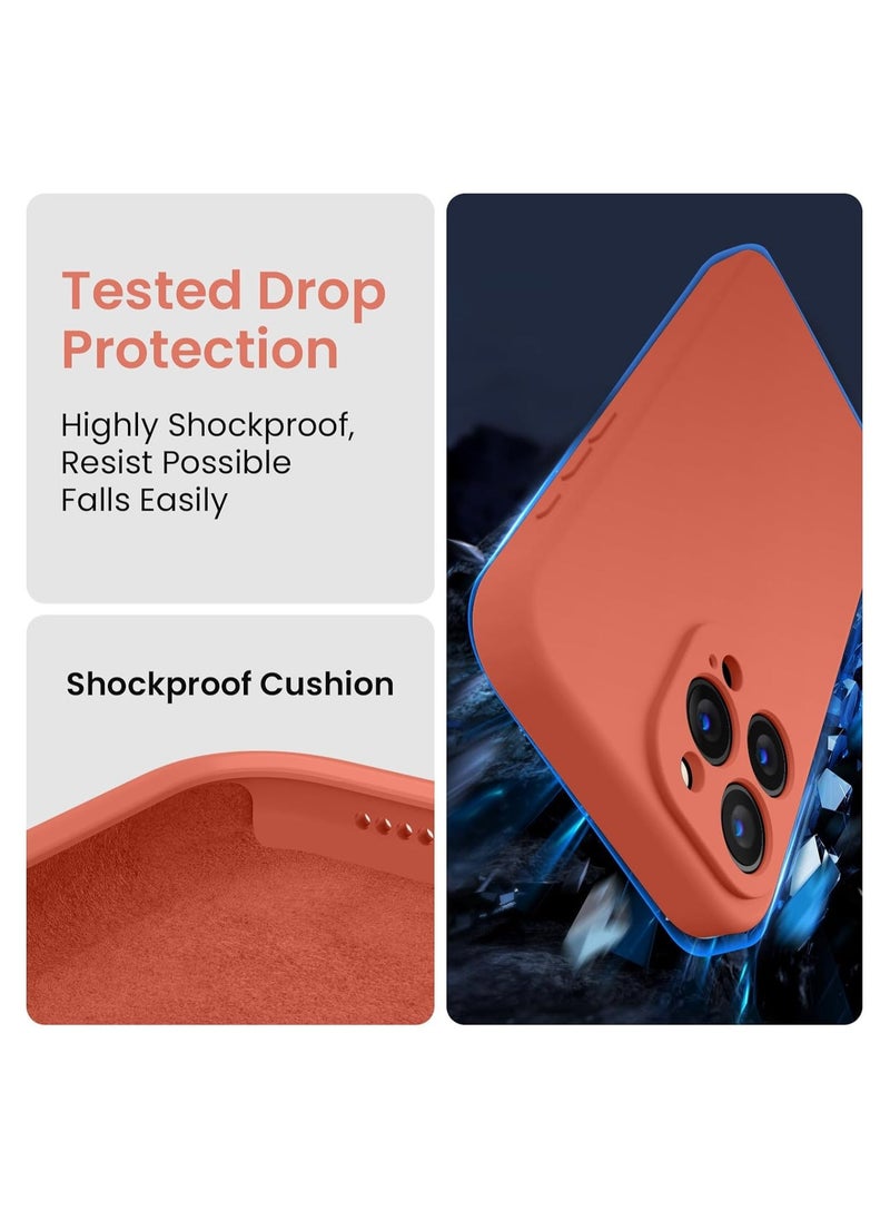 Raxoom Designed for iPhone 15 Pro Max Case, Silicone Upgraded [Camera Protection] for iPhone 15 ProMax Case with [2 Screen Protectors], Anti-Scratch Microfiber Lining, 6.7 inch, Pink Pomelo - Image 4