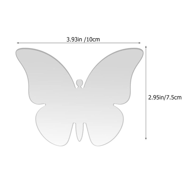 30 Sets Clear Acrylic Butterfly Place Cards With Wooden Stands For Wedding Party Events - Image 3
