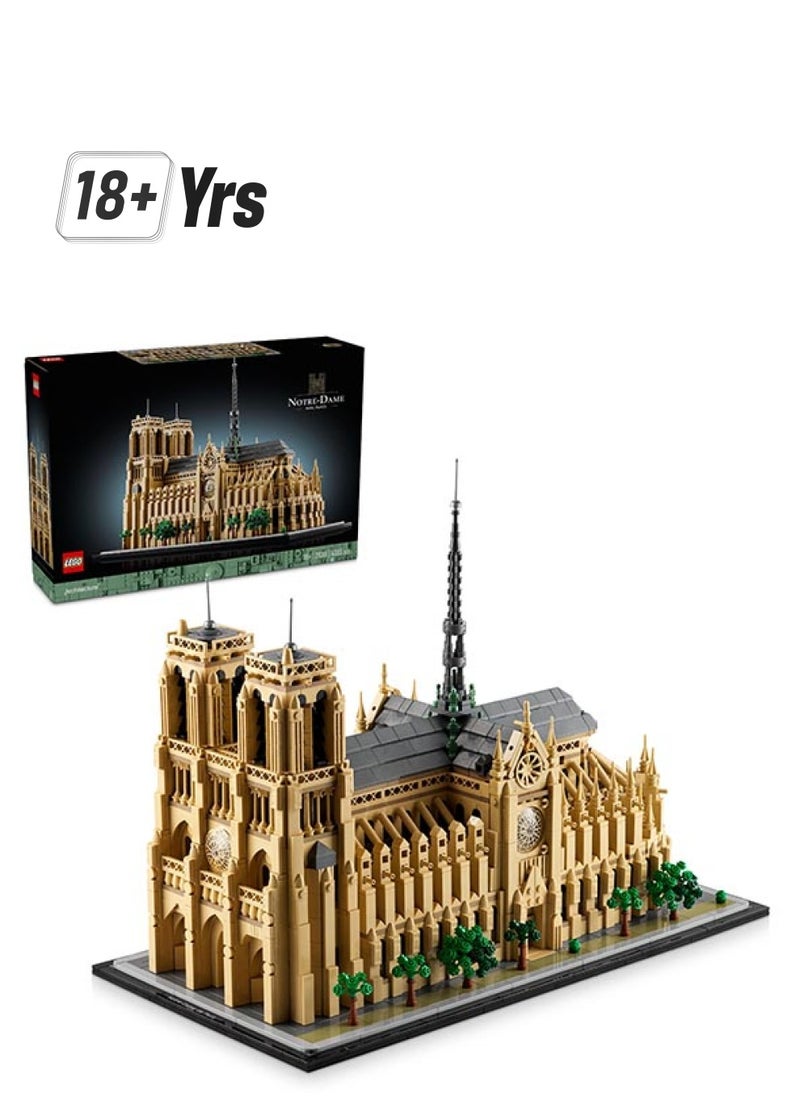 LEGO Architecture Notre-Dame de Paris, Architectural Model Kit, Collectible Building Set for Adults, France Souvenir, Gift for Lovers of History, Travel and Art 21061  - Image 1