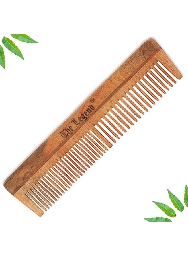 The Legend Organic Pure Neem Wood Comb, Brown - Image 4