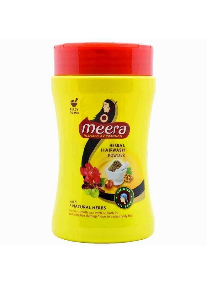 MEERA Herbal Hairwash Powder With 7 Natural Herbs - 120G Pack Of 3  - Image 1