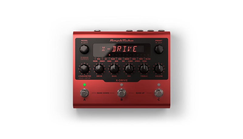 IK Multimedia AmpliTube X-DRIVE Distortion pedal, All-time distortion, overdrive, fuzz, compressor and more with onboard cabinet emulation - Image 1