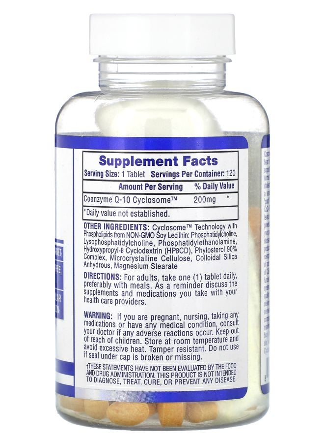 hi tech pharmaceuticals CoQ-10 200 mg 120 Tablets - Image 2