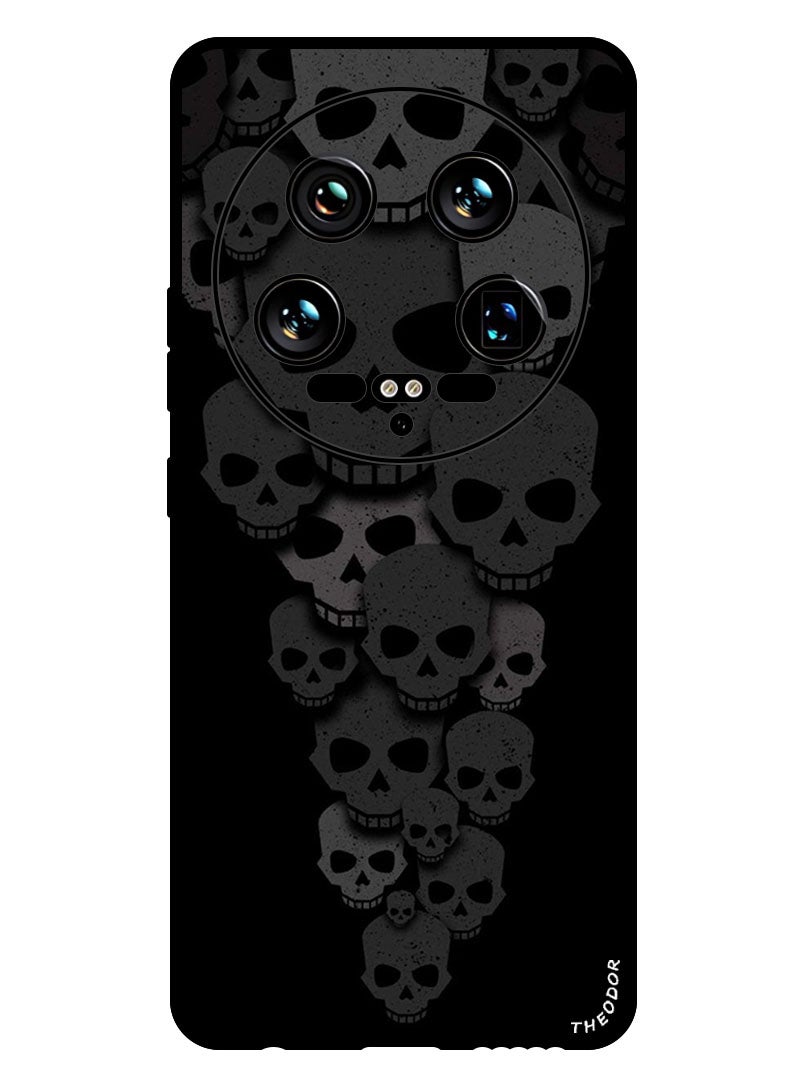 Theodor Protective Case Anti Scratch Shock Proof Bumper Cover For Xiaomi 14 Ultra Skulls Minimalism iPhone Wallpaper - Image 1