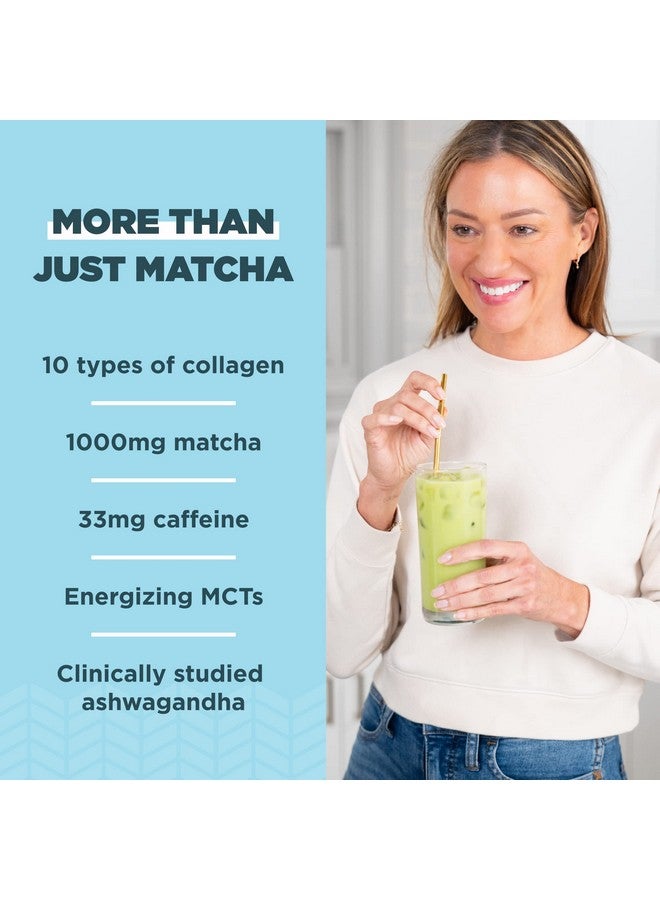 Ancient Nutrition Matcha Powder With Collagen Collagen Matcha With Mcts & Ashwagandha For Energy Metabolism Skin Hair And Gut Health 20 Servings - Image 4