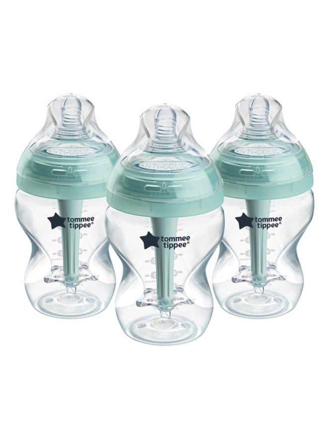 tommee tippee Pack Of 3 Baby Feeding Bottle 260 ML, 0 Months + - Image 1