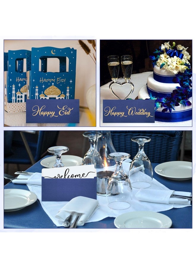 تاوباري 200 قطعة 10 مظاريف زرقاء داكنة، مظاريف عمل، مظاريف نقود ذاتية اللصق، مظاريف نقدية قياسية للشيكات المكتبية، رسائل بريدية، فواتير عيد الأم، زفاف، 4 × 9 بوصة - Image 3