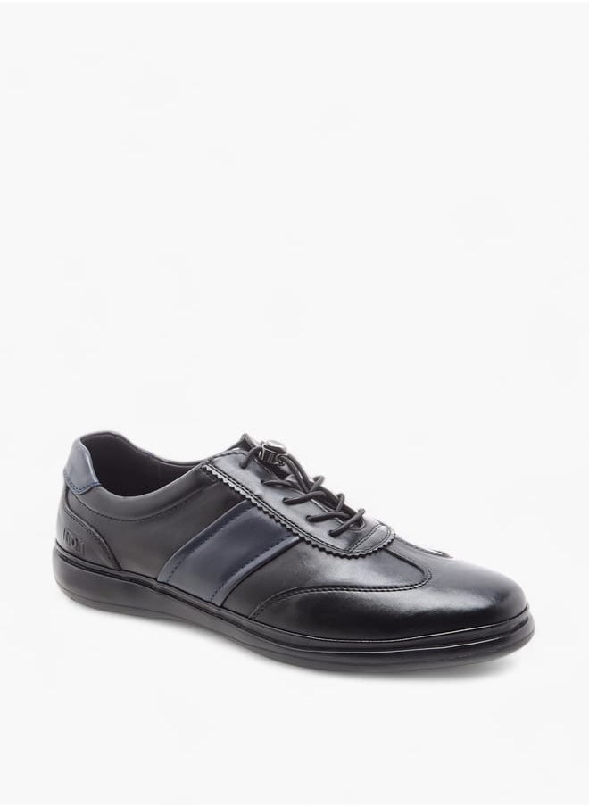 DUCHINI - Men's Panelled Sneakers with No-Tie Laces - Image 1