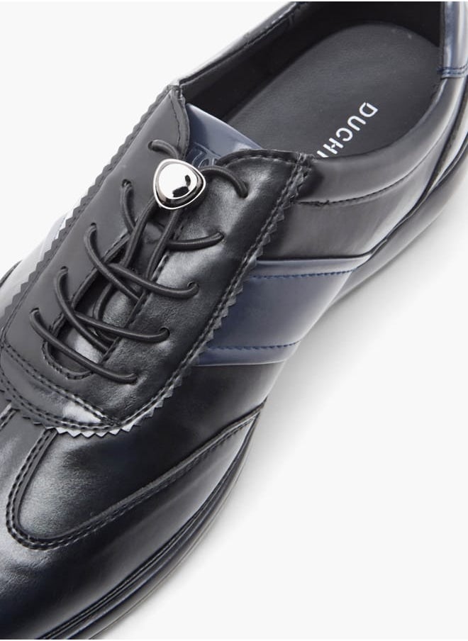 DUCHINI - Men's Panelled Sneakers with No-Tie Laces - Image 1