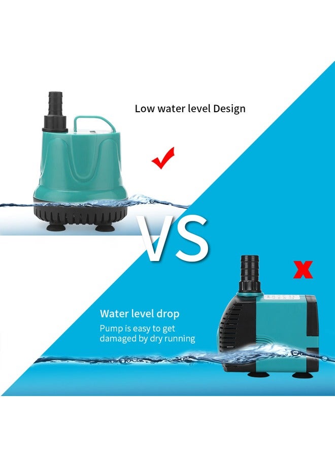 Submersible Water Mini Fountain Pump,Mini Submersible Water Pump, for Aquarium Fish Tank, Pet Water Fountain, Hydroponics, Pond Waterfall - Image 4